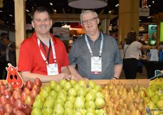 Jim Morris and Prentice Dent with USA Pears.
